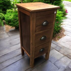 kh27 20 indian furniture three drawer teak unit left