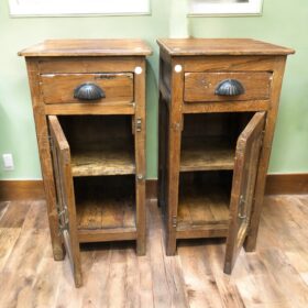 kh27 19 indian furniture side cabinets pair open