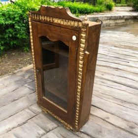 kh27 24 d indian furniture teak glass door cabinet right