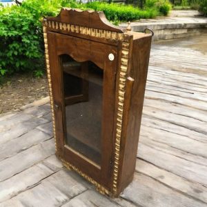 kh27 24 d indian furniture teak glass door cabinet right