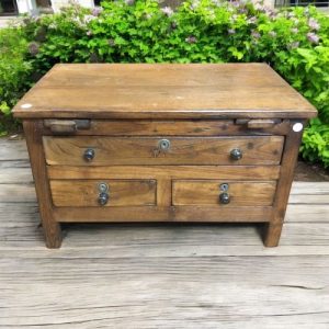 kh27 40 indian furniture vintage low writing desk front